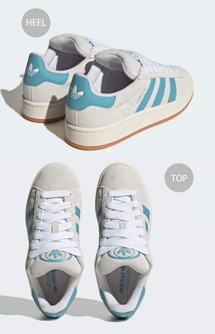 adidas Originals アディダス オリジナルス スニーカー CAMPUS 00S WHITE PRELOVED BLUE IF2989  キャンパス00S シューズ ホワイト ブルー スウェード