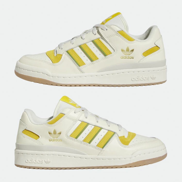 adidas Originals アディダス オリジナルス スニーカー FORUM LOW CLASSIC FZ6271 フォーラム ロー クラシック  Cream White Gold Green クリーム ホワイト