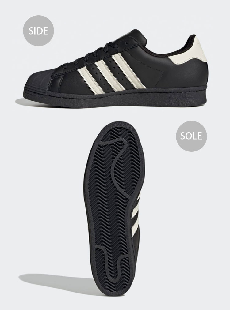 Adidas superstar clearance black foundation