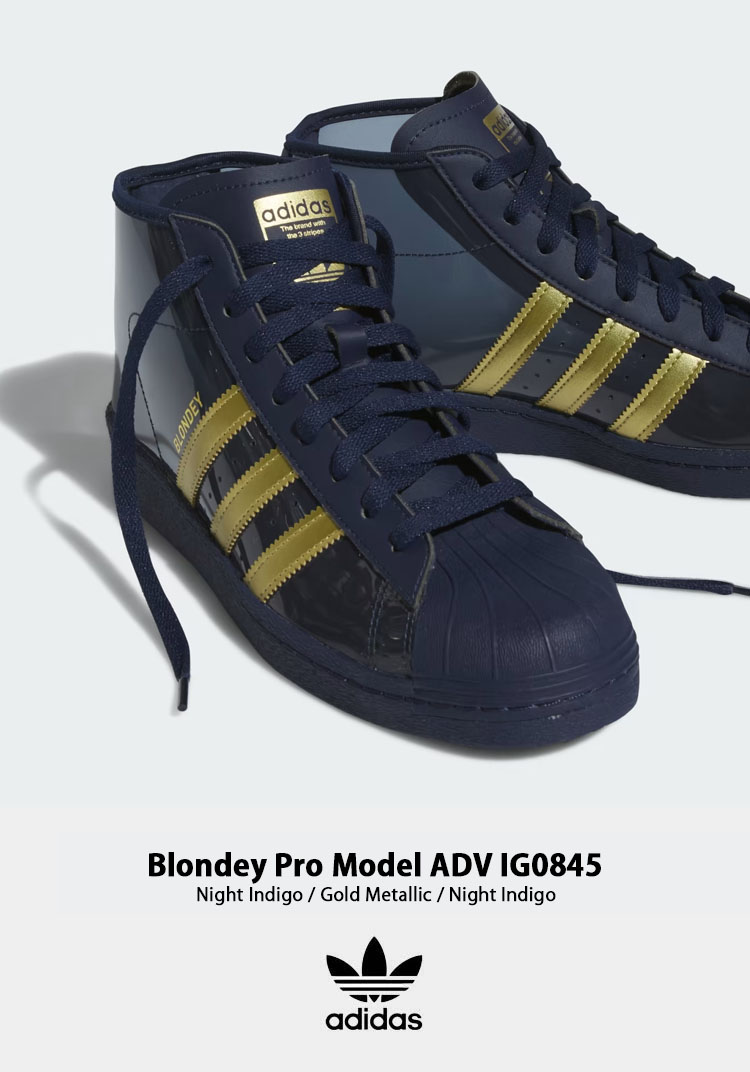 adidas Originals アディダス スニーカー BLONDEY PRO MODEL ADV IG0845 ブロンディ プロモデル CLEAR  NAVY GOLD ハイカットシューズ 透明 クリア ネイビー : ad-ig0845 : セレクトショップ a-clo - 通販 -  Yahoo!ショッピング