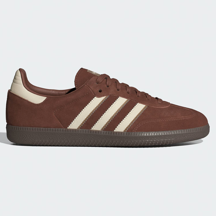 adidas originals アディダス スニーカー SAMBA OG IG1357 サンバ オリジナル BROWN WHITE STRATA シューズ スエード レザーアッパー 本革 ブラウン ホワイト｜snkrs-aclo｜02