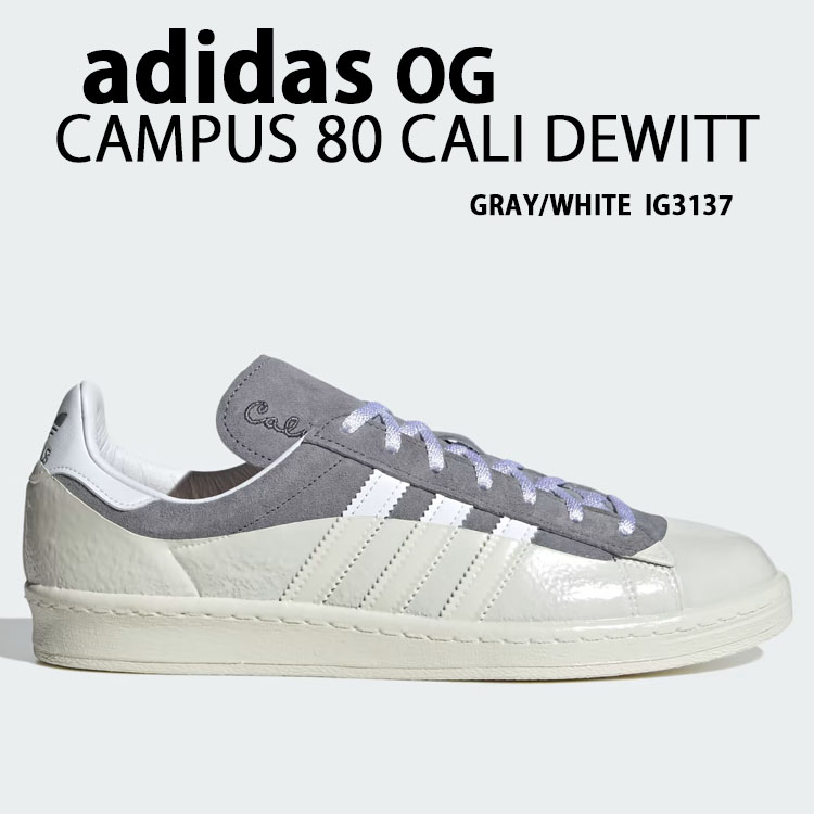 adidas originals アディダス スニーカー CAMPUS 80 CALI DEWITT IG3137 キャンパス GRAY WHITE  シューズ カリデウィット グレー ホワイト コラボシューズ