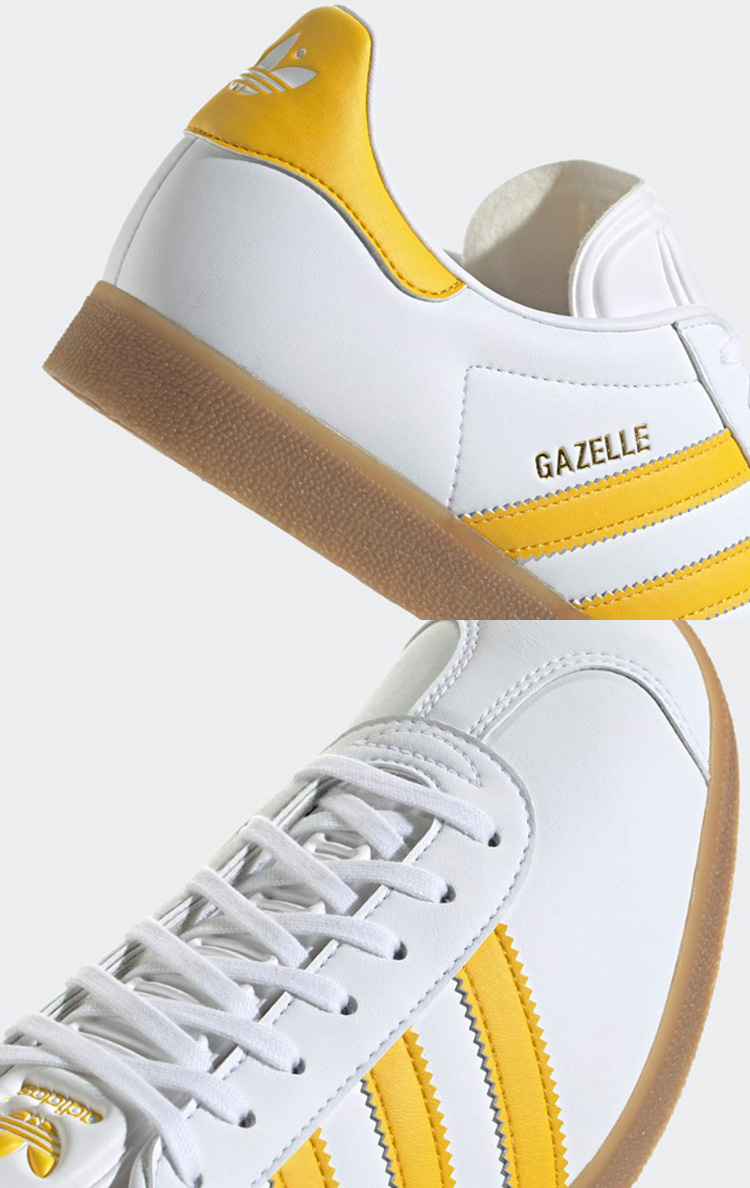 スニーカー ADIDAS gazelle IH0379 adidas Gazelle 'White Bold Gold' IH0379