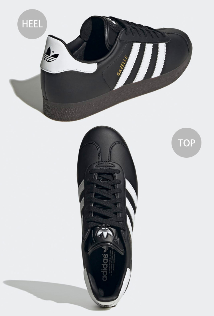 adidas アディダス スニーカー GAZELLE IH2217 CORE BLACK WHITE