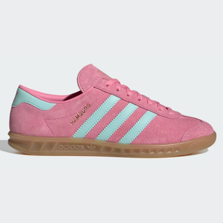 スニーカー adidas Hamburg W Pink Light Blue IH5459 adidas Originals アディダス スニーカー HAMBURG IH5459 PINK