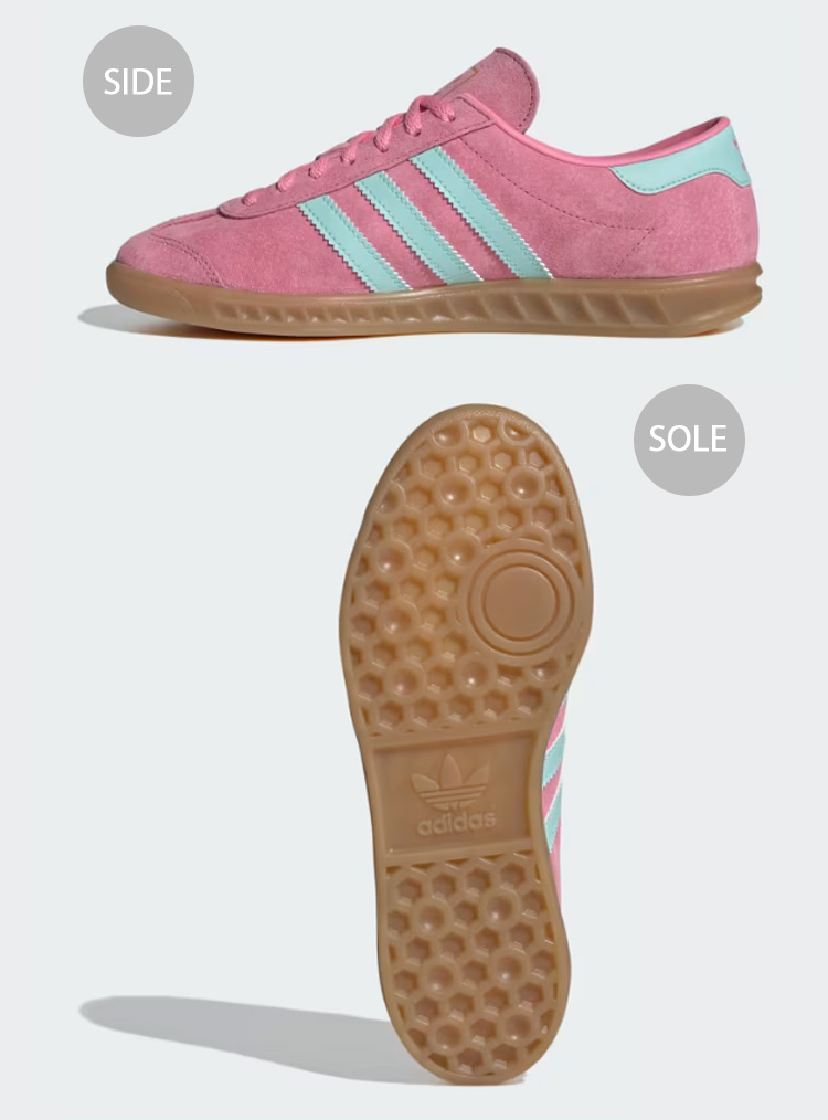スニーカー adidas Hamburg pink light blue IH5459 adidas Originals アディダス スニーカー HAMBURG IH5459 PINK