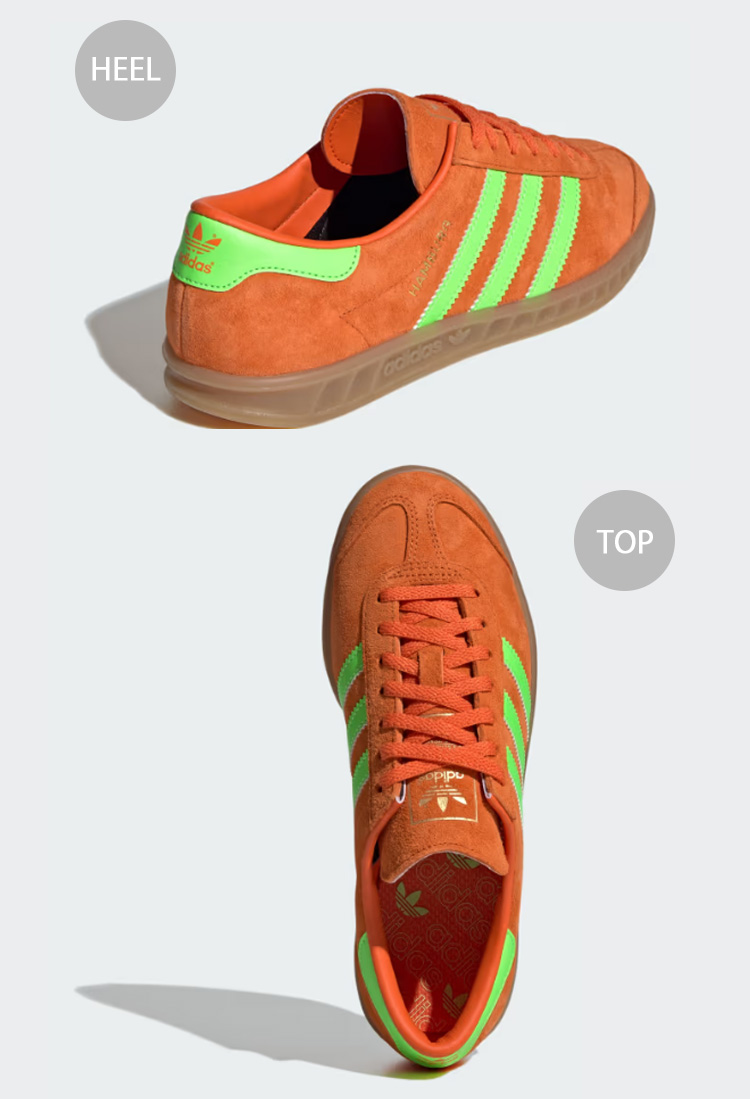 adidas Originals アディダス スニーカー HAMBURG IH5460 ORANGE