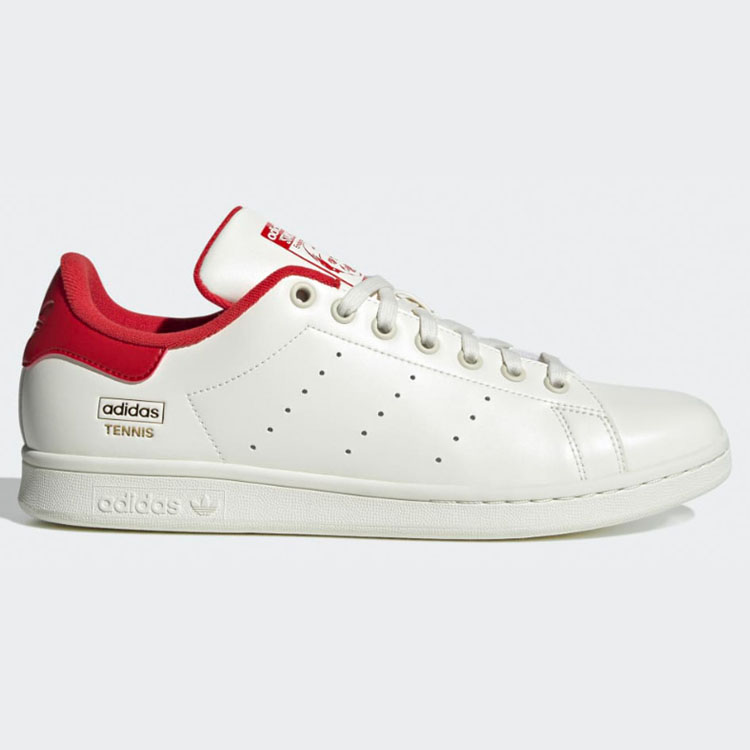 adidas Stan Smith 23cm ホワイト レッド靴紐 スニーカー - メルカリ