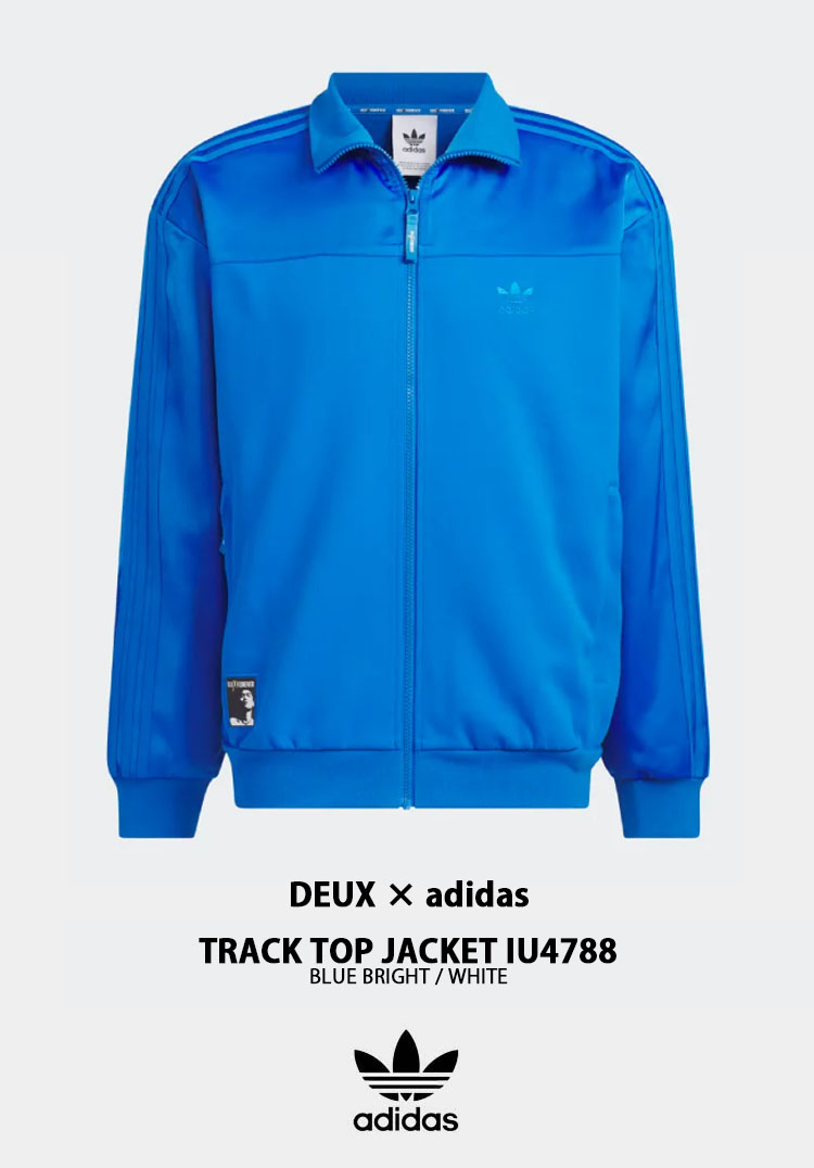 adidas 青 ジップアップ トラックジャケット adidas（アディダス） adidas Originals トラックトップ ジャージ DEUX