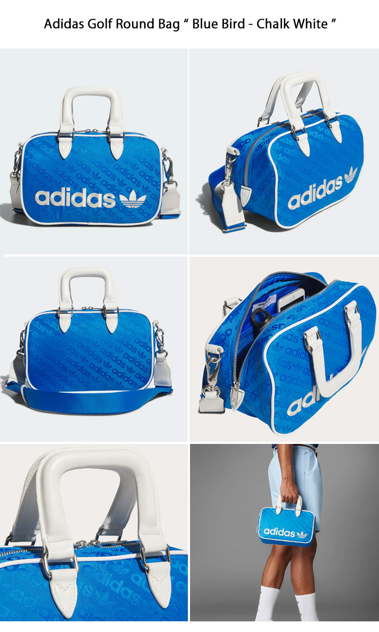 adidas ゴルフバッグ ホワイト/ライトブルー adidas（アディダス） adidas originals ゴルフバッグ GOLF ROUND BAG