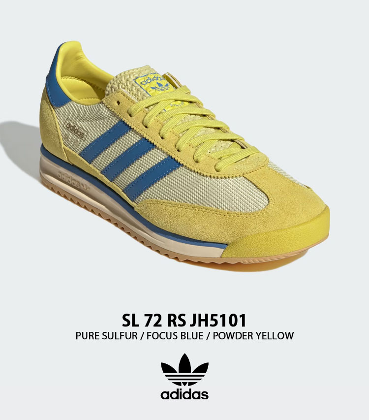 [ADIDAS] SL 72 RS YELLOW / JH5101 男女共用 ★追跡あり adidas SL 72 RS Shoes - Yellow | Free Shipping with adiClub