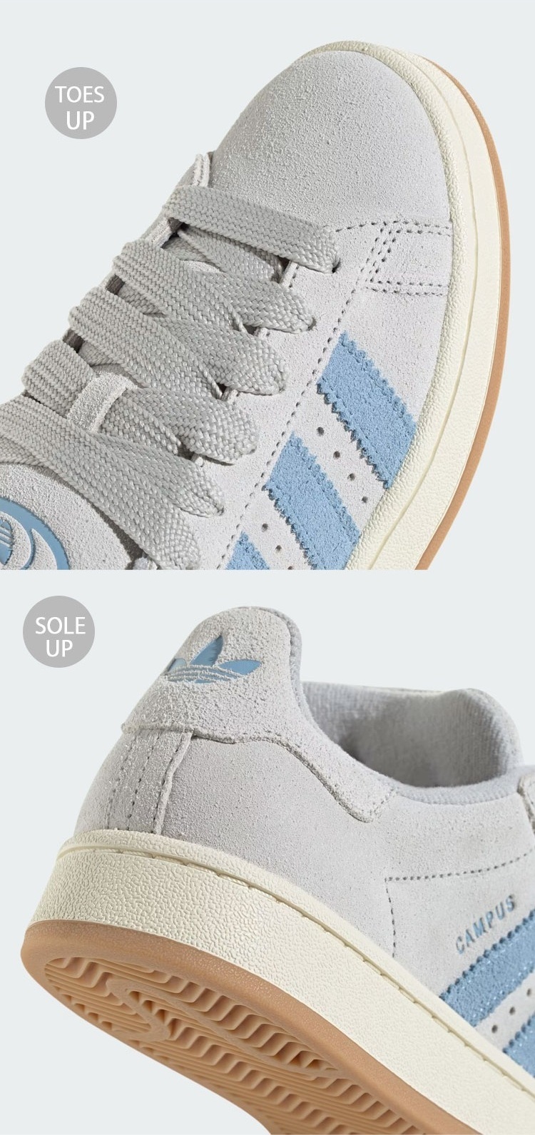 スニーカー adidas Campus 00s Gray Cream White JH5627 adidas Originals アディダス オリジナルス スニーカー CAMPUS