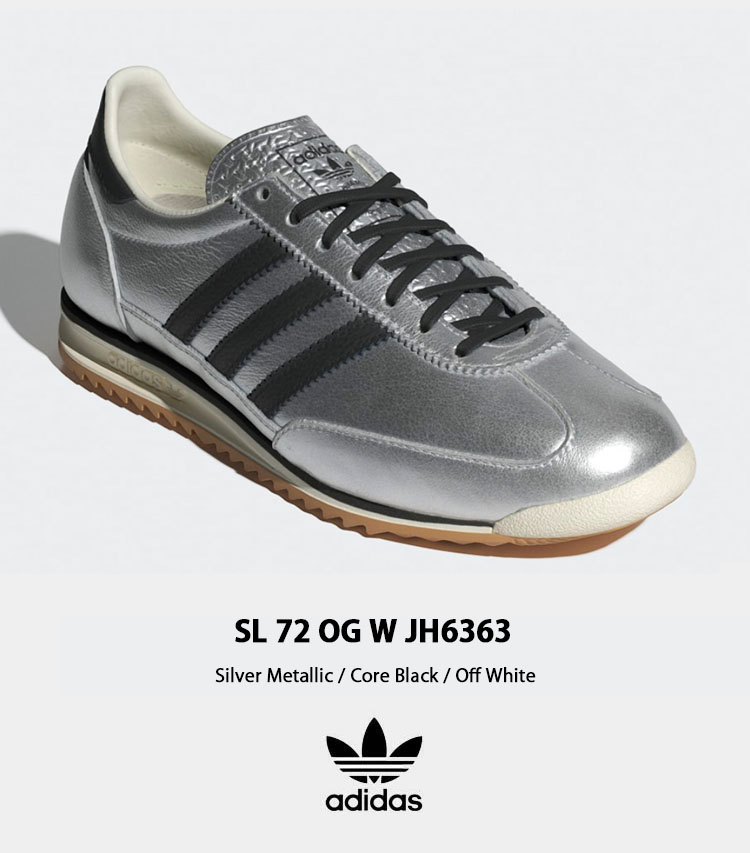【Adidas】韓国人気◆SL 72 OG W [JH6363] シルバー 残りわずか W Adidas Originals SL 72 OG Silver Metallic Core Black Off