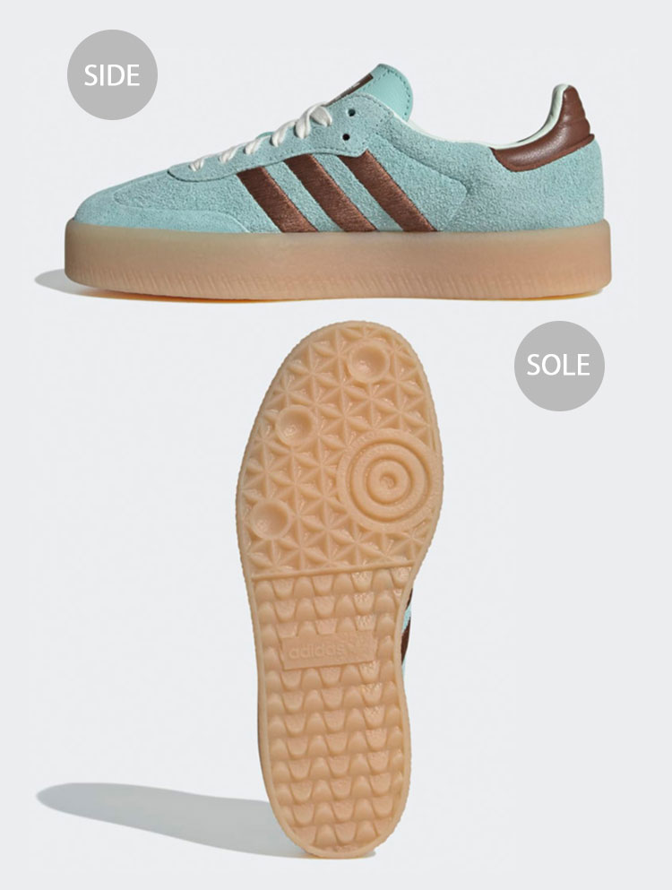 adidas アディダス スニーカー SAMBAE W JH8835 AQUA BROWN GUM