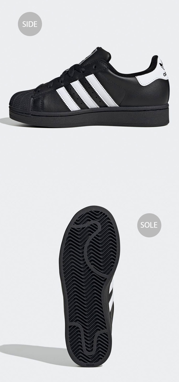 adidas アディダス スニーカー SUPERSTAR II JI0079 Core Black