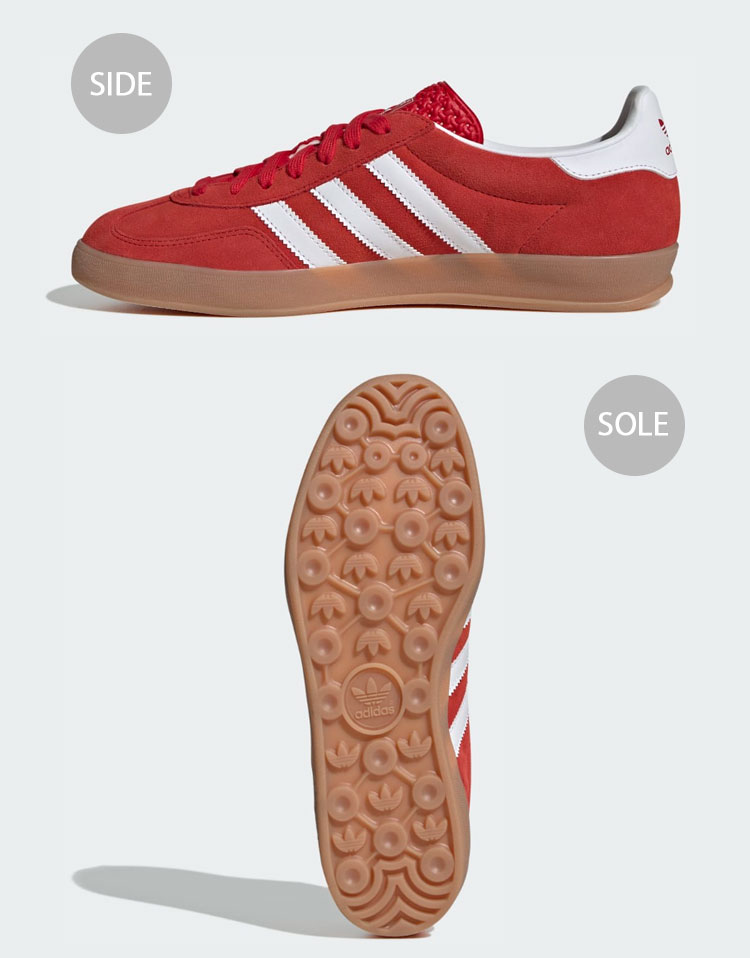 スニーカー adidas gazelle indoor JI2063 Adidas Gazelle Indoor 'Better Scarlet/Gum' - JI2063
