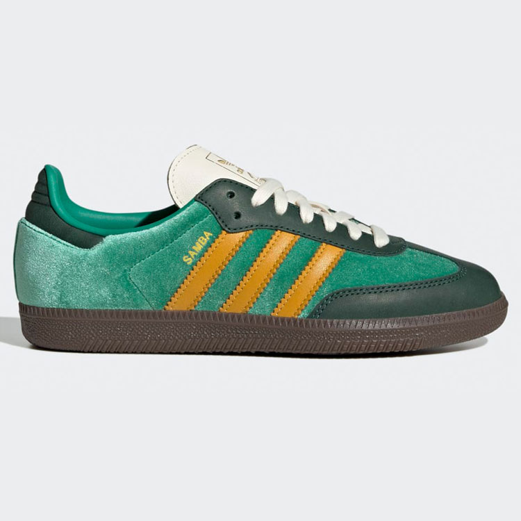 adidas originals アディダス スニーカー SAMBA OG W JI2681 シューズ サンバOG グリーン イエロー ガムソール メンズ レディース adidas（アディダス） adidas originals スニーカー SAMBA OG W JI2681