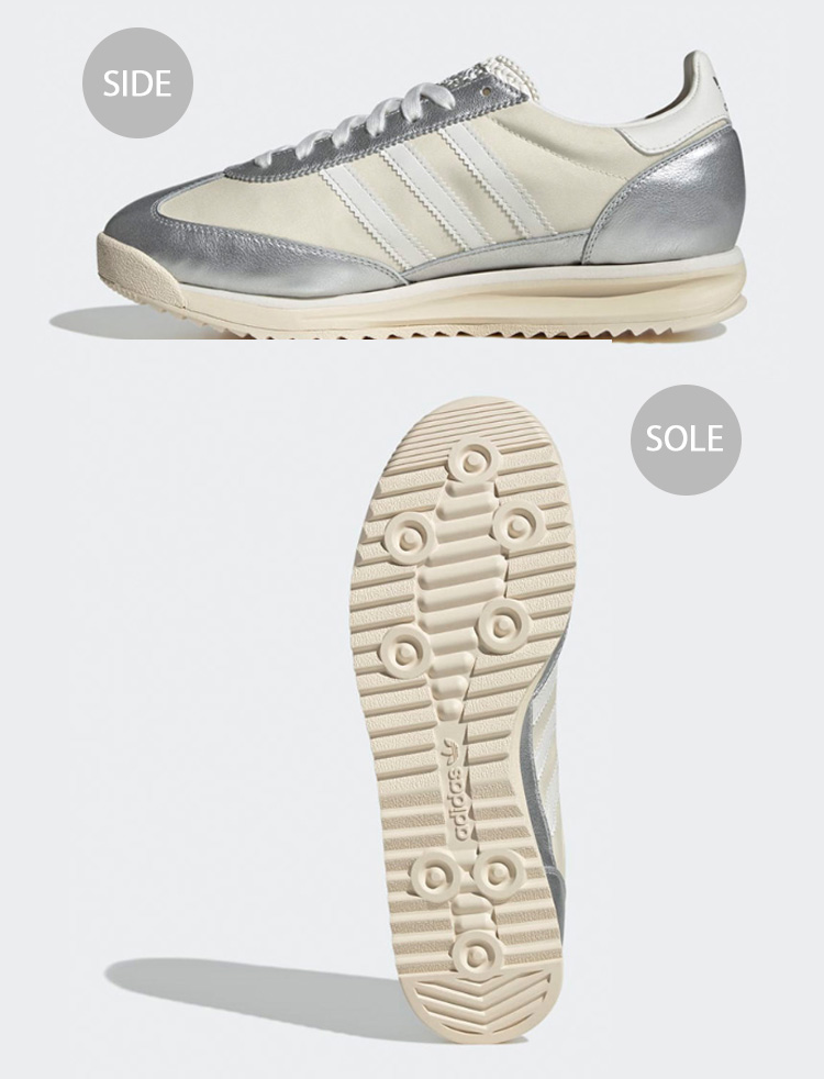 adidas クマ付きシルバーキラキラスニーカー　24.5センチ adidas クマ付きシルバーキラキラスニーカー 24.5センチ