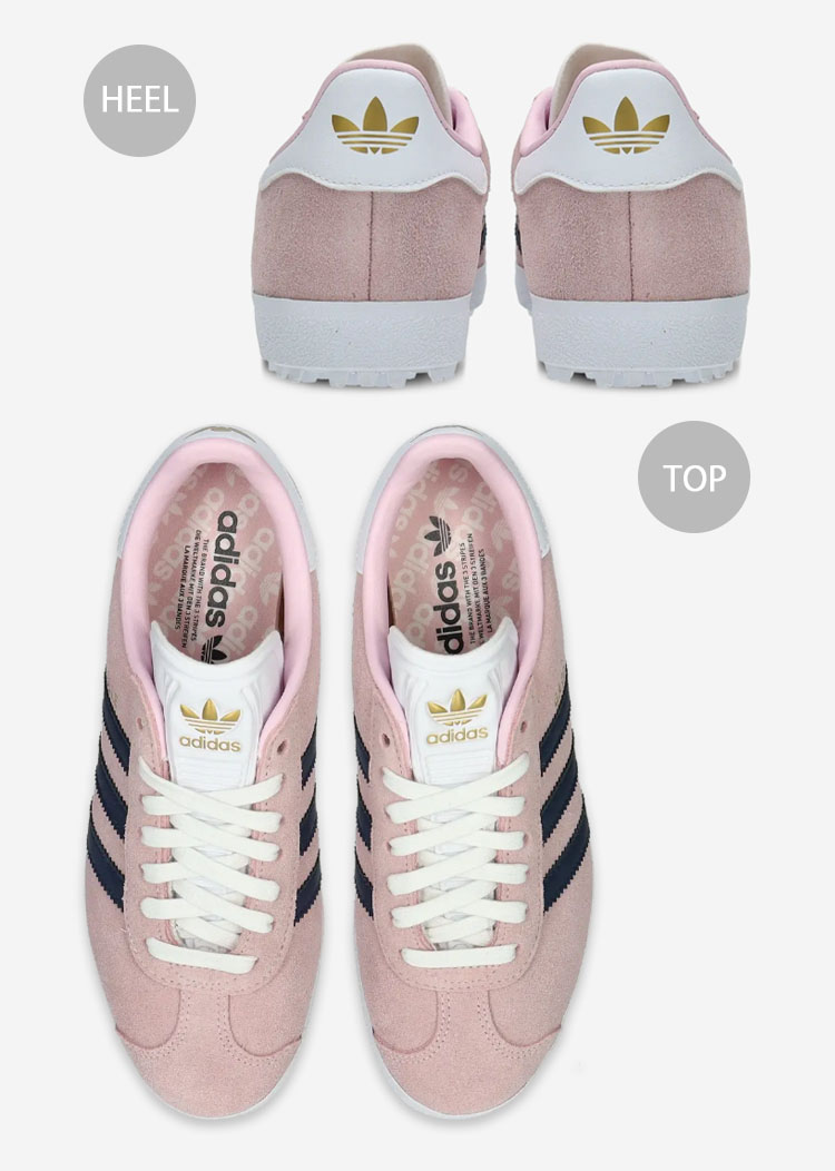 adidas ゴルフシューズ 女性用 ホワイト/ピンク adidas originals アディダス レディース スニーカー W GAZELLE