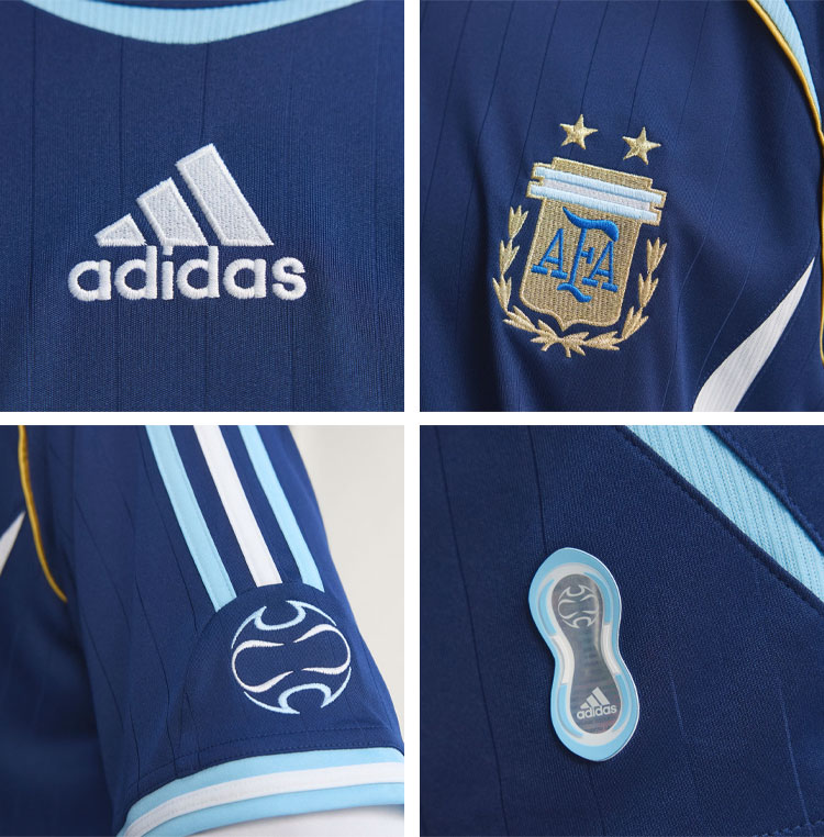 adidas（アディダス） 半袖 ジャージ Tシャツ ARGENTINA 2006 AWAY S/S