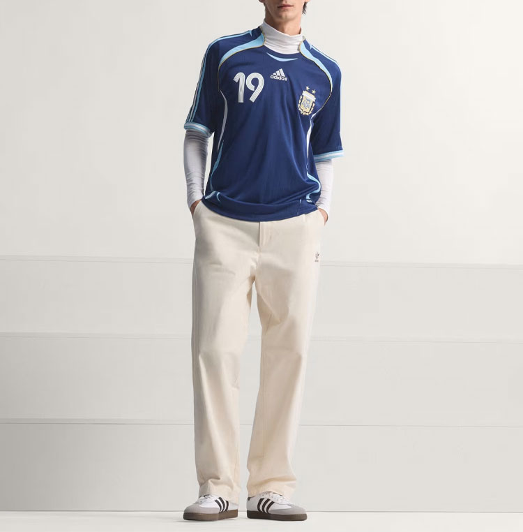 【希少】2006 W杯モデル 00s アルゼンチン代表 ポロシャツ adidas（アディダス） 半袖 ジャージ Tシャツ ARGENTINA 2006 AWAY S/S