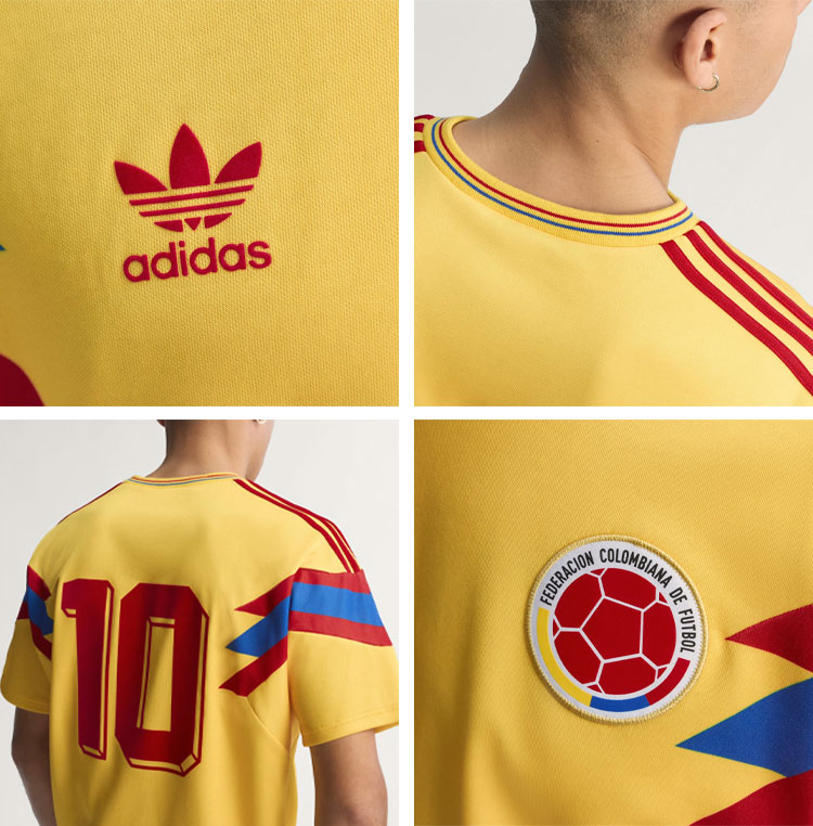 adidas（アディダス） 半袖 ジャージ Tシャツ COLOMBIA 1990 AWAY S/SR