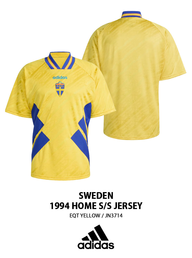 メンズL〜XL相当　ヴィンテージ　1994年　コロンビア代表　ユニフォーム adidas（アディダス） 半袖 ジャージ Tシャツ SWEDEN 1994 HOME S/S