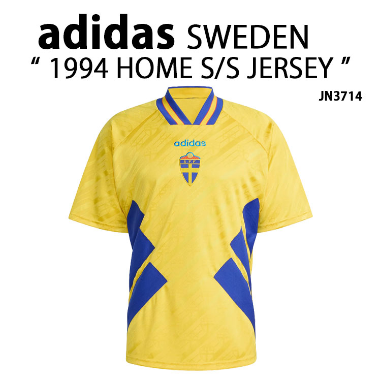ヴィンテージシャツ 90s スウェーデン サッカー ユニフォーム シャツ adidas（アディダス） 半袖 ジャージ Tシャツ SWEDEN 1994 HOME S/S