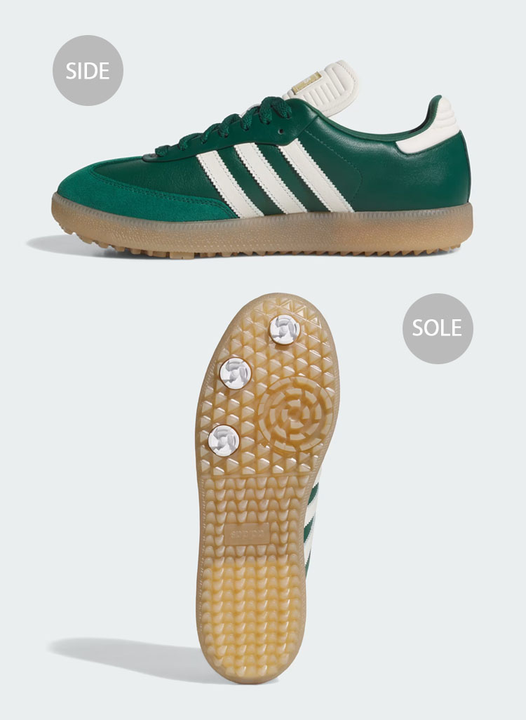 adidas Samba ゴルフシューズ ホワイト/グリーン 楽天市場】LINE登録で500円OFF ＼楽天1位／ アディダス ゴルフ