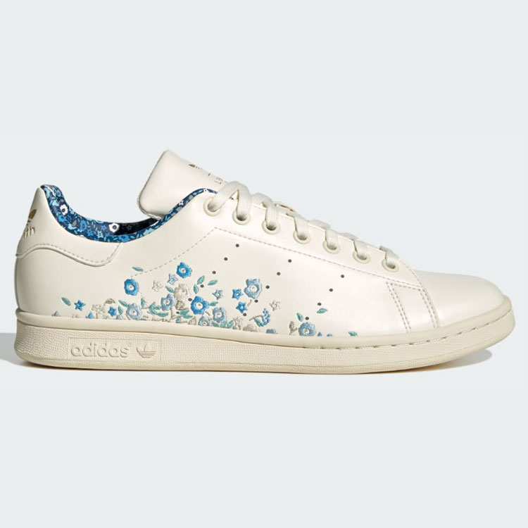 adidas アディダス スニーカー STAN SMITH LIBERTY JP9794 WHITE GOLD スタンスミス リバティ シューズ  ホワイト ゴールド レディース 女性用