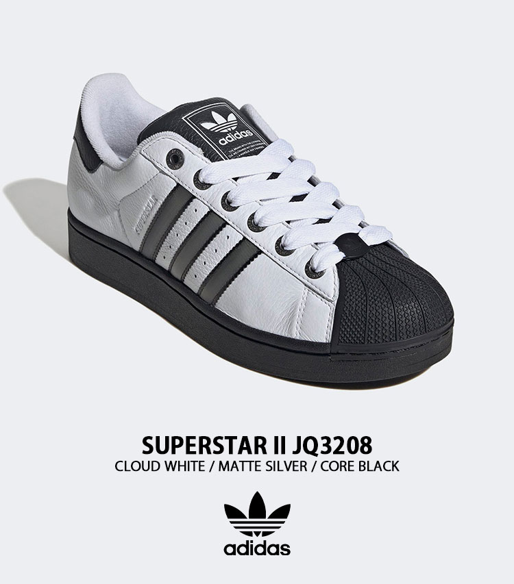 【中古】 SUPERSTAR II スーパースター スニーカーサイズ26.5cm JQ3208 白黒　アディダススーパースター[92][240092332287] adidas（アディダス） adidas Originals オリジナルス スニーカー
