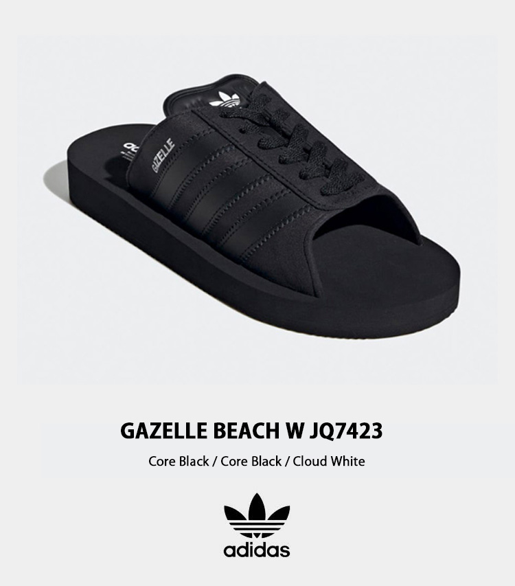 アディダス ガゼル ビーチ サンダル 黒 Gazelle Beach 23.5 jq7423_1.jpg