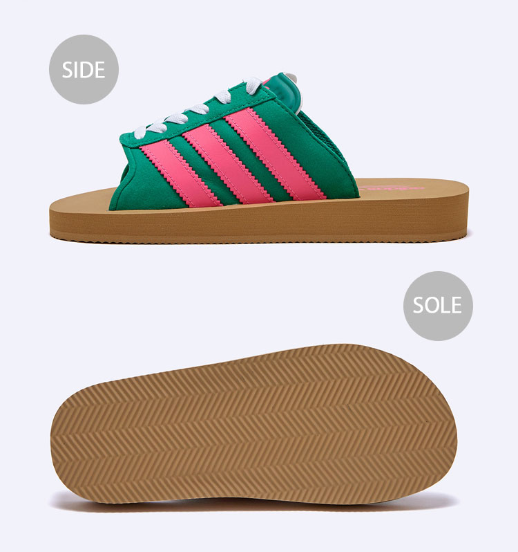 ■adidas■ Gazelle Beach Green Pink JQ7443 adidas GAZELLE BEACH W COURT GREEN/LUCID PINK/FOOT WEAR