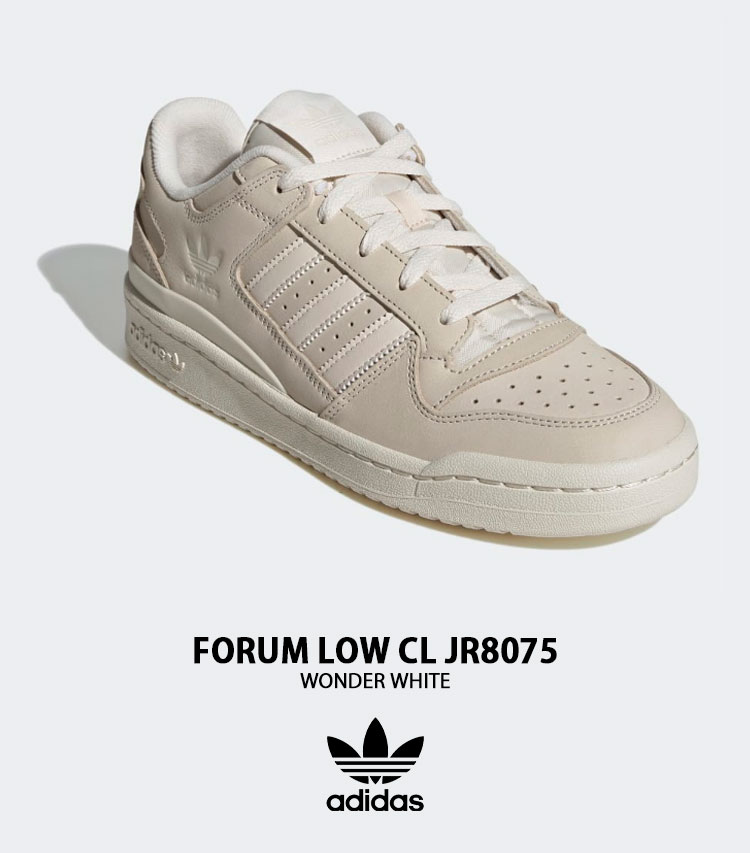 adidas アディダス スニーカー FORUM LOW CL JR8075 WHITE
