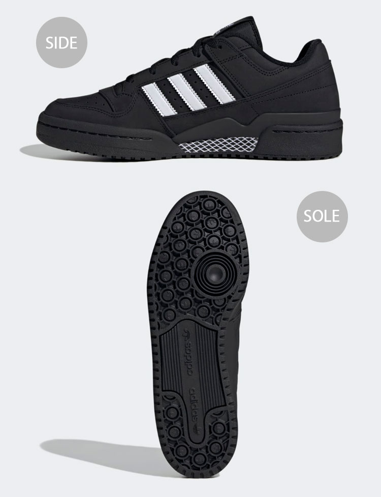 adidas アディダス スニーカー FORUM LOW CL JS0507 BLACK WHITE