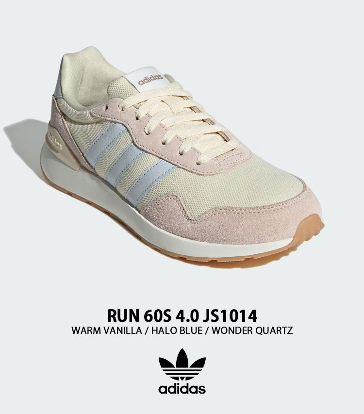 adidas originals アディダス スニーカー RUN 60s 4.0 JS1014 BEIGE シューズ ラン60s ベージュ ランニングシューズ メンズ レディース ad-js1014-1.jpg