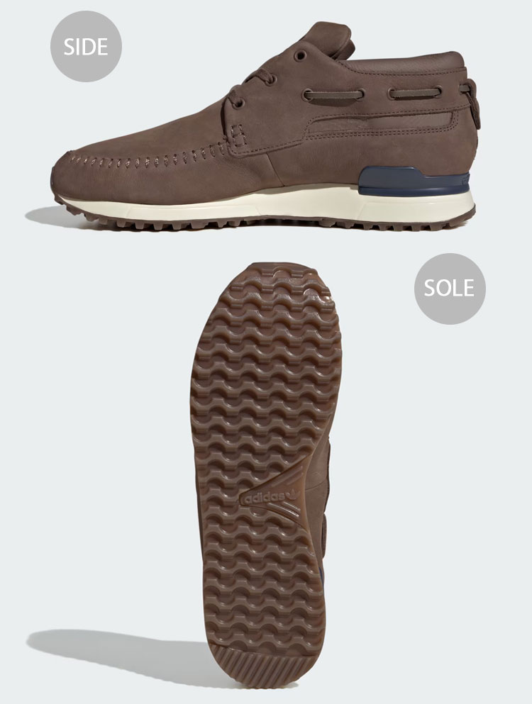adidas originals アディダス スニーカー ZX 700 BOAT JS1149 シューズ ZX700ボート ブラウン モカシン ミッドカット メンズ レディース adidas（アディダス） adidas originals スニーカー ZX 700 BOAT