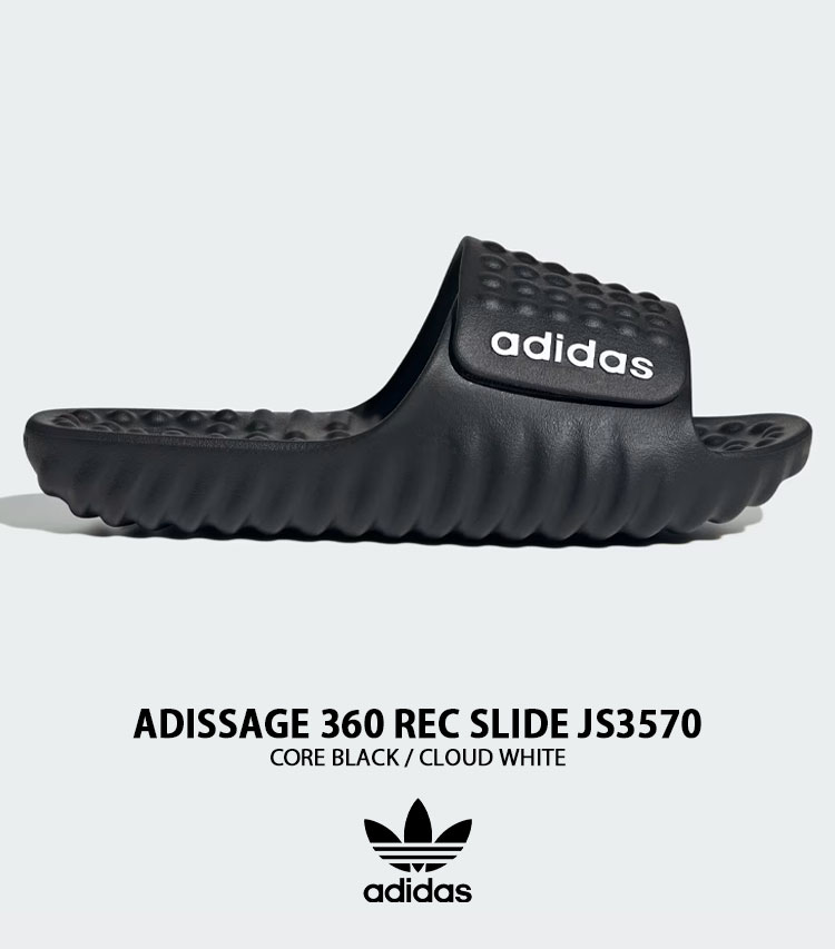 【ADIDAS】 ADISSAGE 360 REC SLIDE★大人気 adidas Adissage 360rec Slides - Black | Free Shipping with