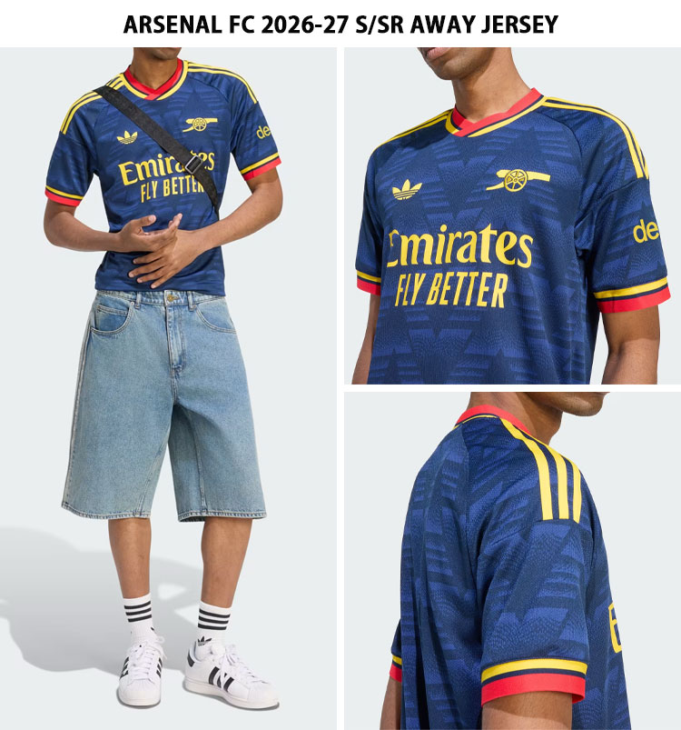 adidas（アディダス） アーセナルユニ 半袖 ジャージ Tシャツ ARSENAL