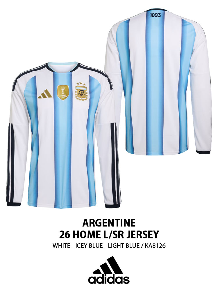 adidas（アディダス） アルゼンチンホームユニ ARGENTINE 26 HOME L/SR