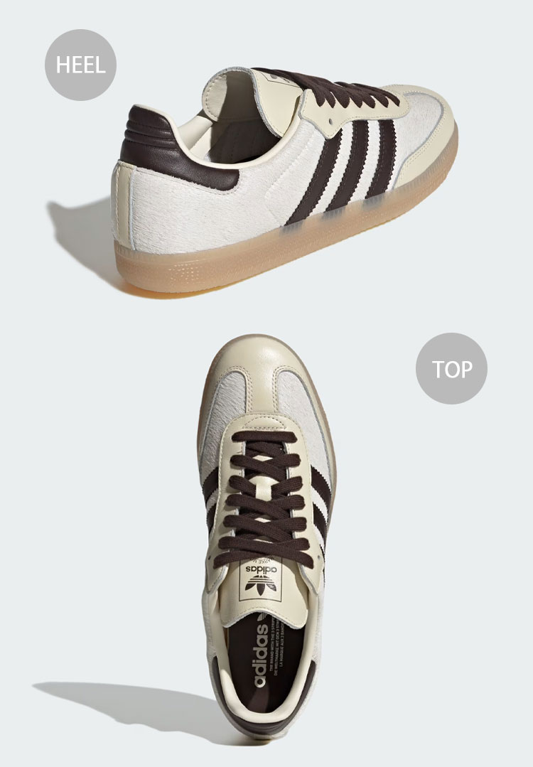 adidas originals アディダス スニーカー SAMBA OG KJ8901 WHITE BROWN シューズ サンバOG ヘアリースエード Tトゥ メンズ レディース adidas（アディダス） adidas originals スニーカー SAMBA OG KJ8901
