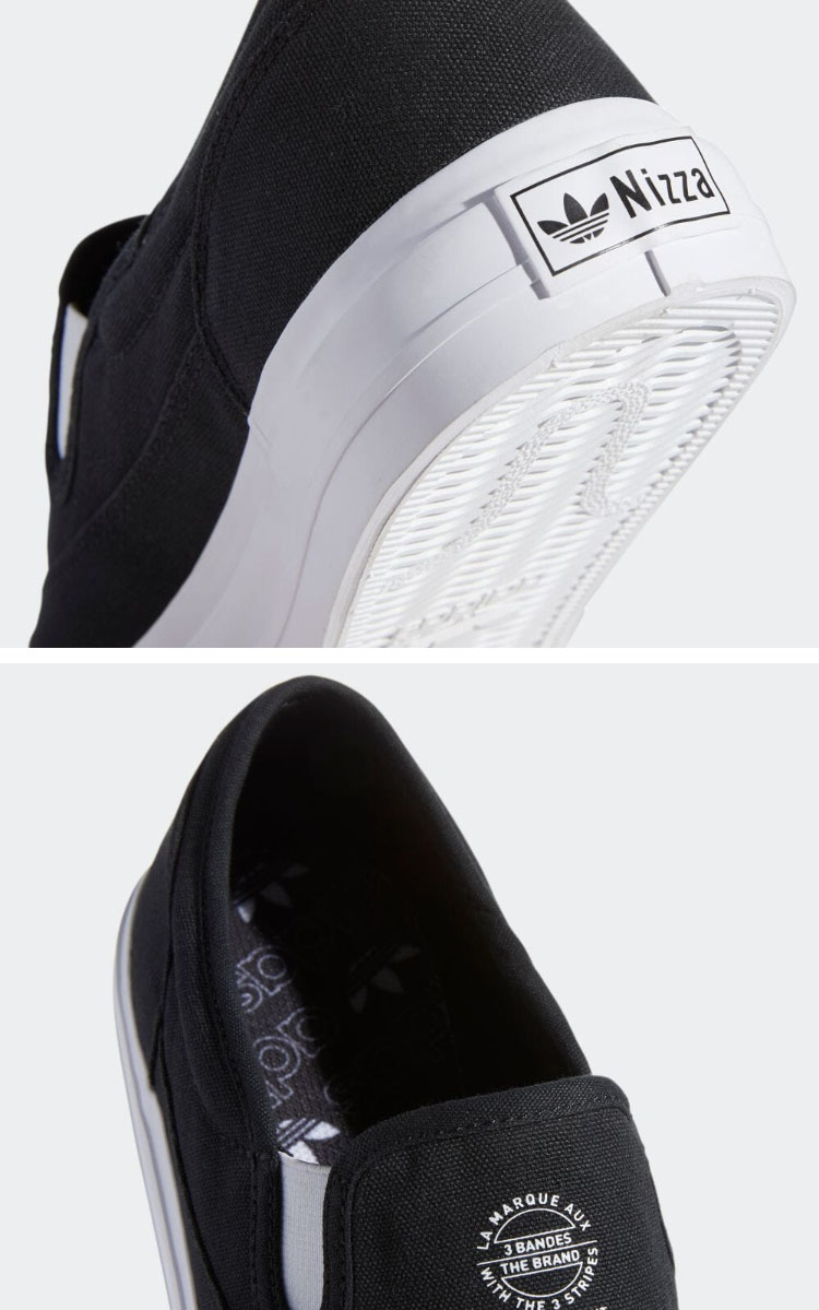 adidas アディダス スリッポン スニーカー NIZZA RF SLIP ニッツァ RF スリップ S23722 CORE BLACK  FOOTWEAR WHITE ブラック ホワイト シューズ : ad-s23722 : セレクトショップ a-clo - 通販 -  Yahoo!ショッピング