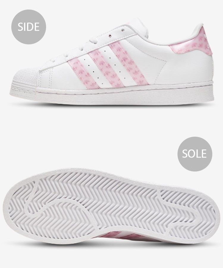 Adidas superstar pink clearance silver