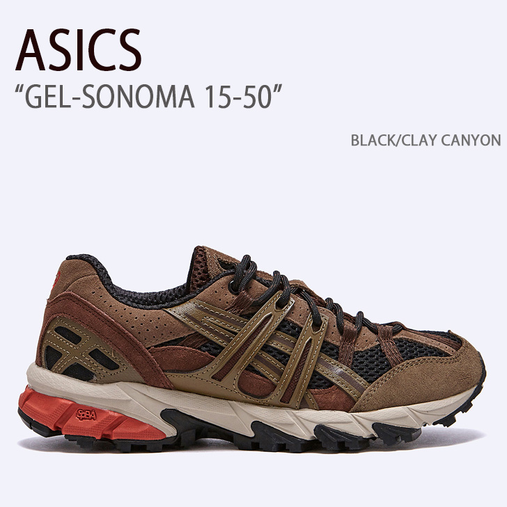 ASICS アシックス スニーカー GEL-SONOMA 15-50 BLACK CLAY CANYON