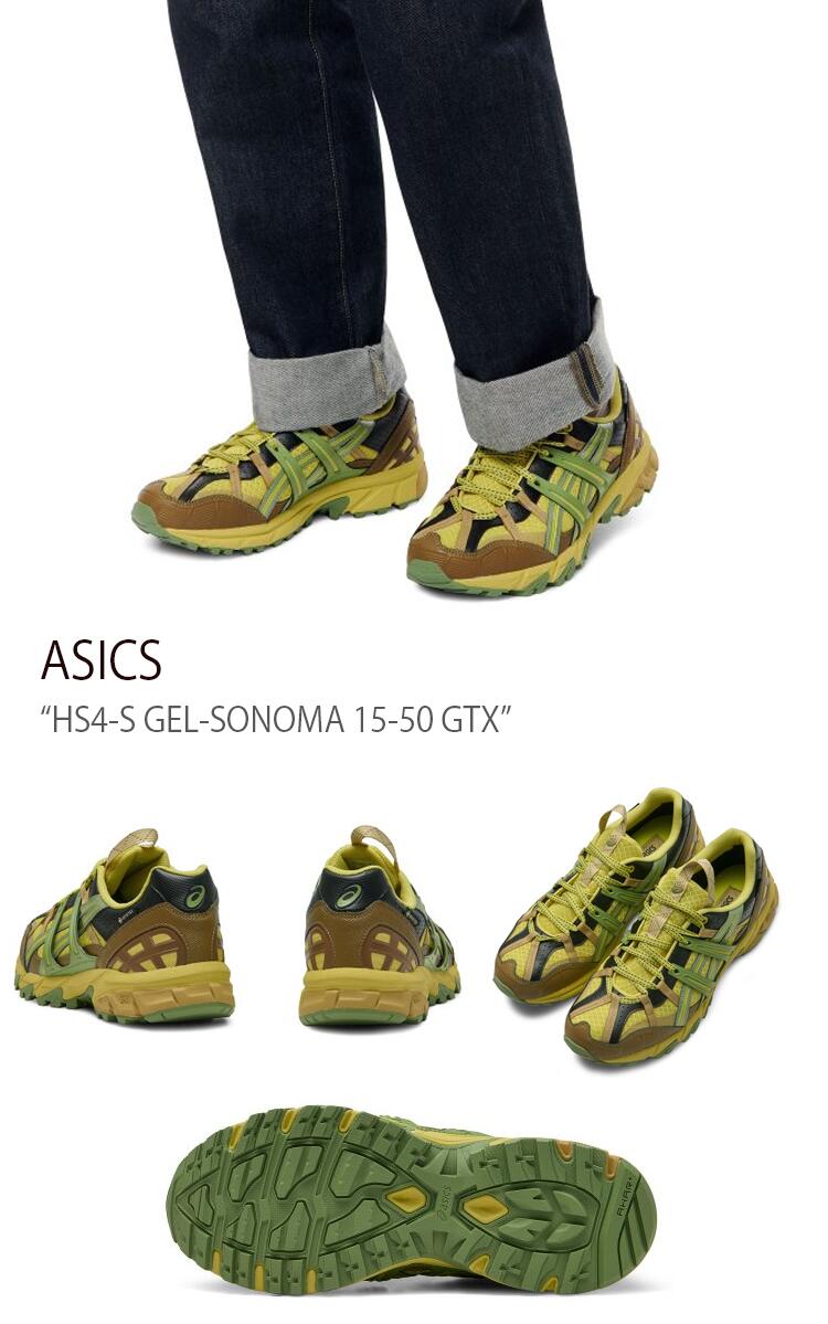 ASICS アシックス スニーカー GEL-SONOMA 15-50 GTX GREEN SHEEN EPSOM HS4-Sゲルソノマ15-50  GTX グリーンシーン エプソム 1201A440-750