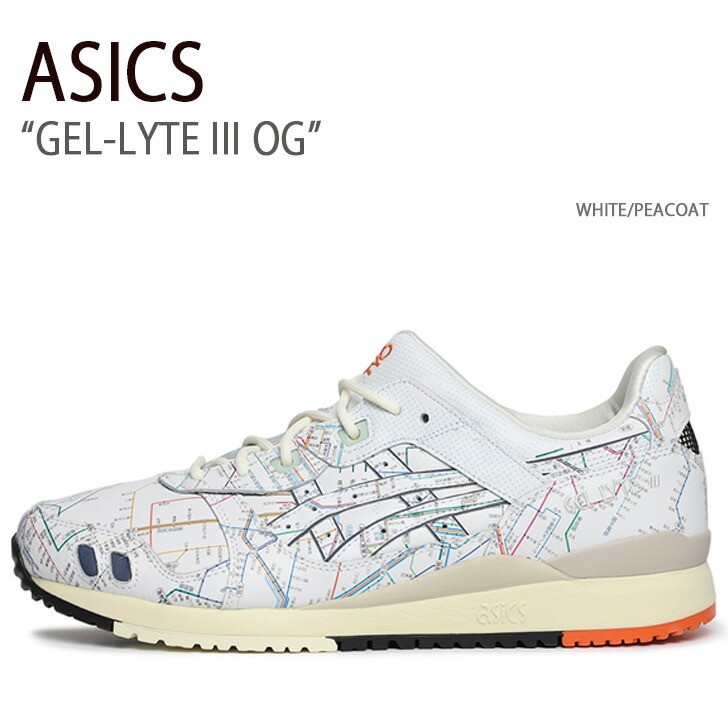 asics アシックス スニーカー GEL-LYTE III OG WHITE PEACOAT 1201A528-100 シューズ ゲルライト3OG  ランニングシューズ メンズ