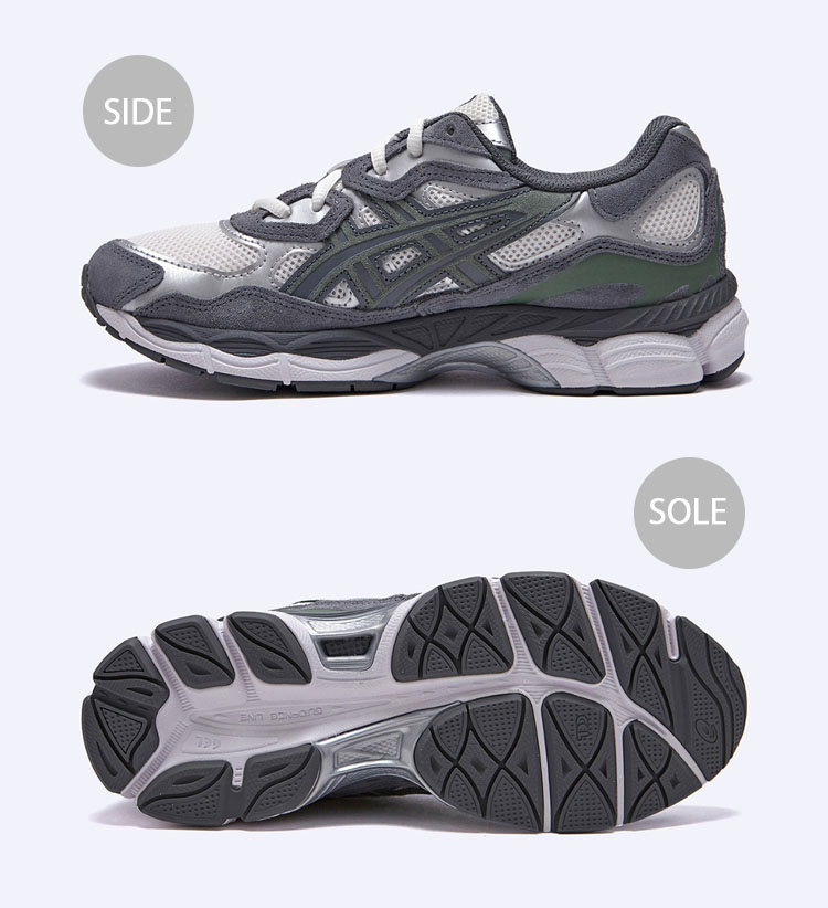 ASICS（アシックス） スニーカー GEL-NYC CREAM STEAL GRAY 1203A383