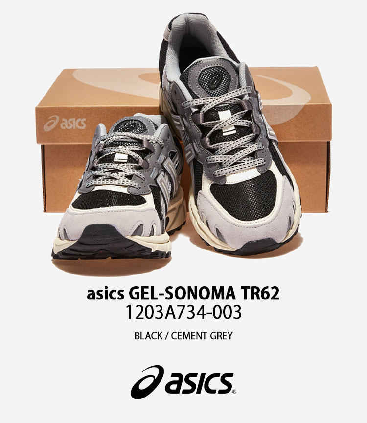 ASICS（アシックス） スニーカー GEL-SONOMA TR62 BLACK GREY 1203A734