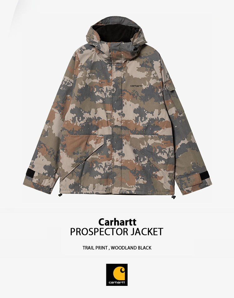 CARHARTT カーハート マウンテンパーカー PROSPECTOR JACKET マウンテンジャケット プロスペクタージャケット 迷彩柄 カモ  CAMO CA22FWJAJH10163001