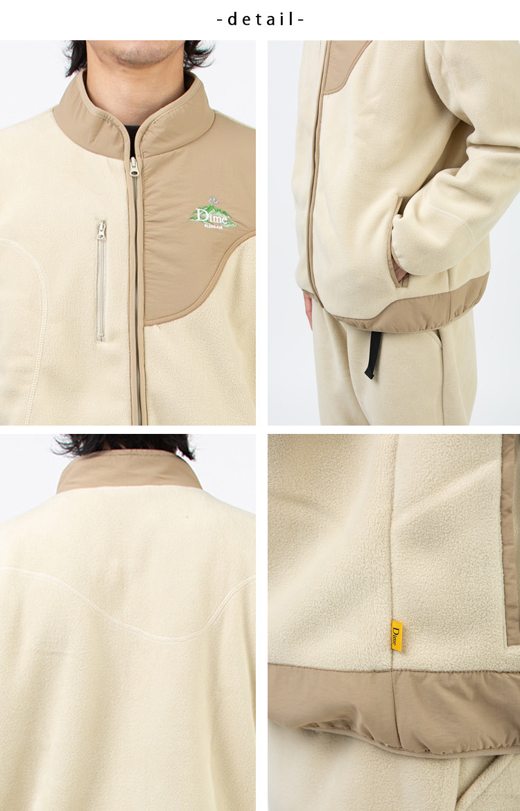 Dime ダイム フリース PLEIN-AIR POLAR FLEECE JACKET BEIGE プレイン